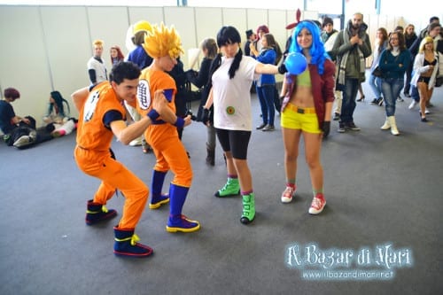 Gohan, Goku, Videl e Laura ("Dragonball")