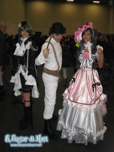 Ciel versione maschile e femminile ("Kuroshitsuji - Black Butler") e Alex ("Arancia Meccanica")