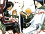 Personaggi: (da sinistra) Chad, Orihime, Ichigo e Uryu