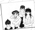 Yu, Kurama, Hiei e Kuwabara