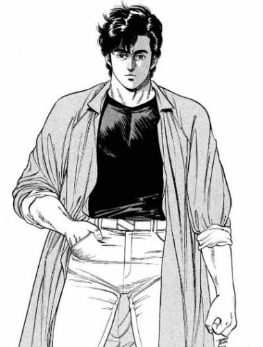 una tavola del manga con Ryo