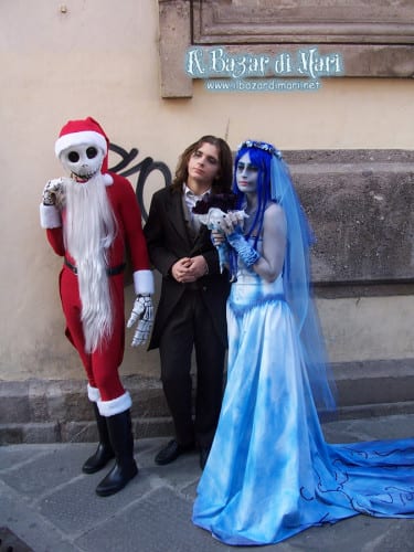 Jack Skeletron ("Nightmare Before Christmas") e Victor e Emily ("La sposa cadavere")